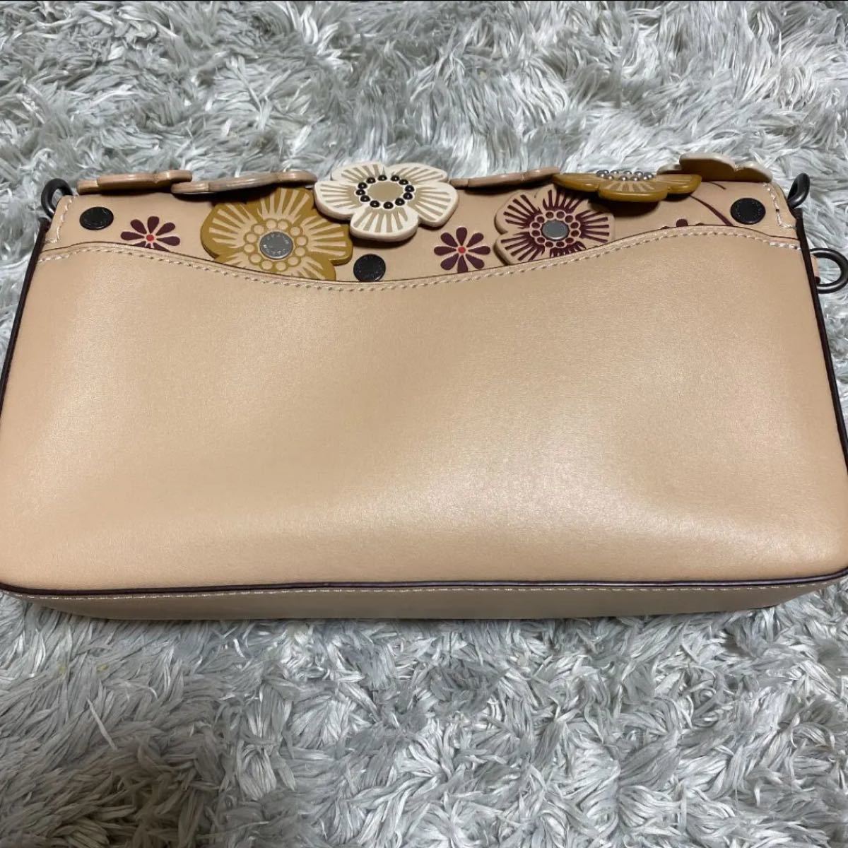 COACH コーチ ティーローズ フラワー ショルダーバック