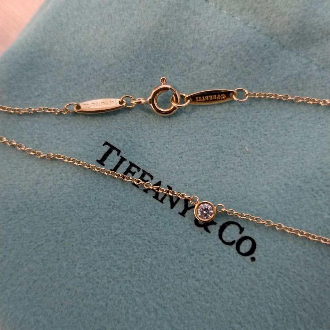 ティファニー Tiffany バイザヤードネックレス 0 08ct イエロー ティファニー Tiffany バイザヤードネックレス 0 08ct イエロー