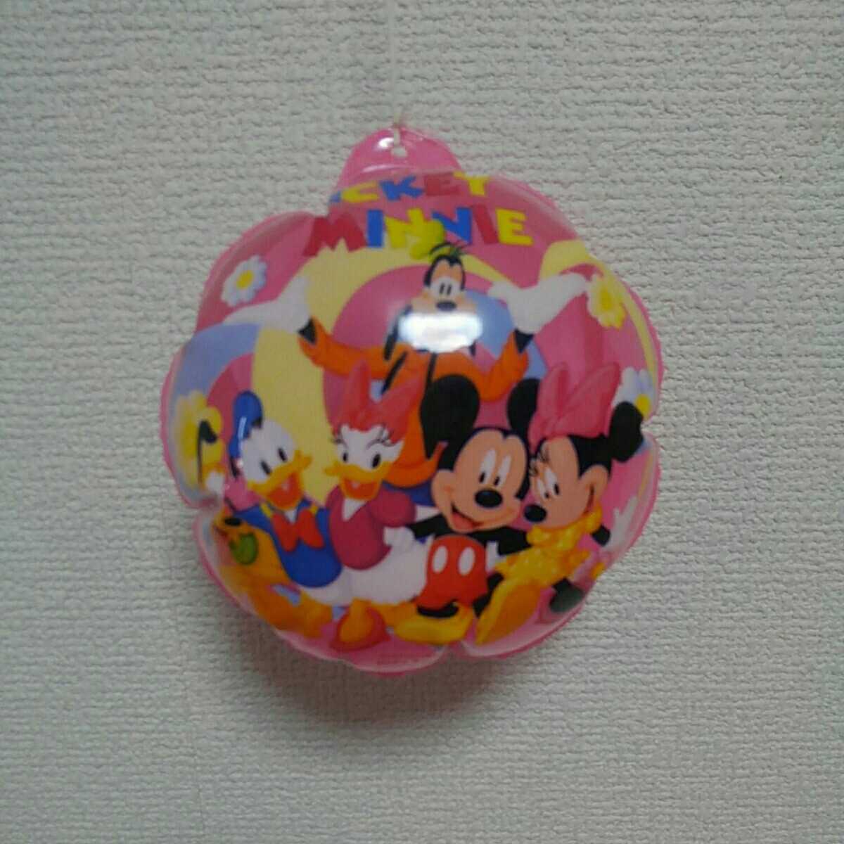  Mickey & minnie pink Disney Mini beach ball diameter 14. child toy playing in water pool bath goods 
