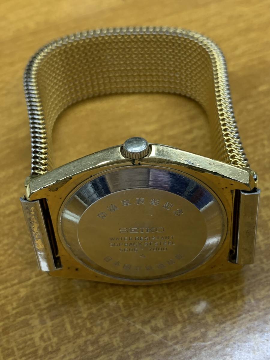 委託品　アンティーク　記念　セイコー　ロードマチック　自動巻腕時計　日本国有鉄道総裁　希少　稼動品　現状渡し