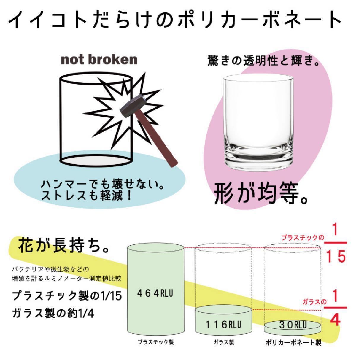 ポリカーボネート製　φ12×H30  フラワーベース　シリンダー（036）