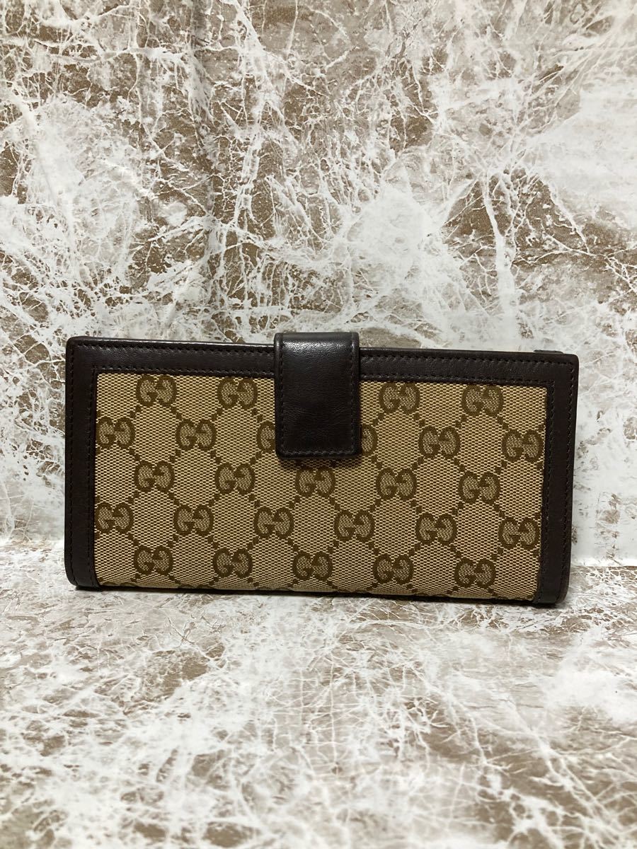 GUCCI グッチ長財布 Wホック GG柄