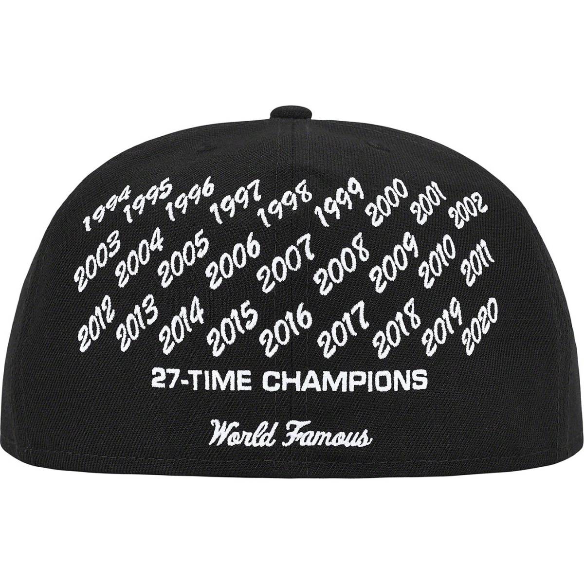 Supreme Champions Box Logo New Era Black 5/8 シュプリーム チャンピオンズ ボックス ロゴ ニューエラ  キャップ ブラック 黒 21SS