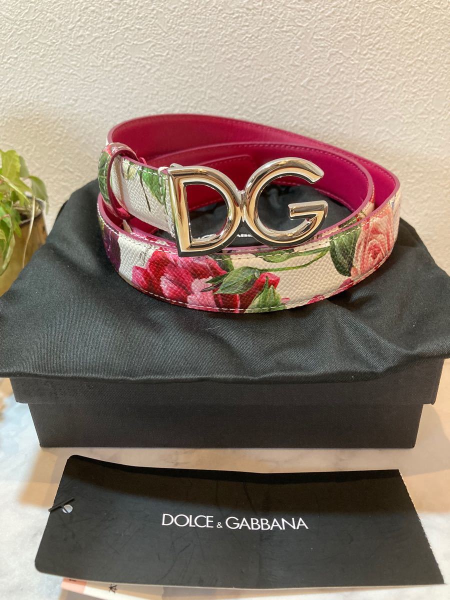 海外販売× pink ベルト 革 新品本物保証 Dolce \u0026 gabbana740429