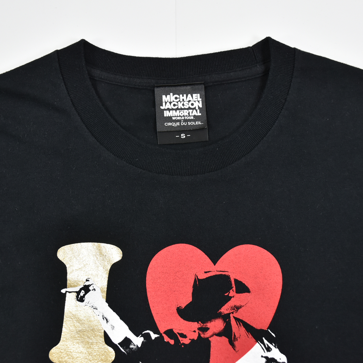 送料300円│Michael Jackson マイケルジャクソン ★ THE IMMORTAL CIRQUE DU SOLEIL シルクドソレイユ ワールドツアー 半袖 Tシャツ 黒 S_画像4