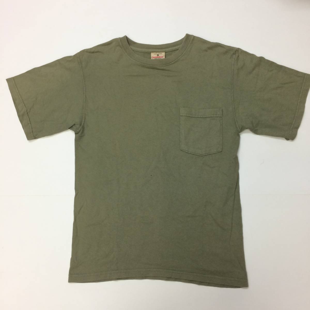 USA製 Goodwear グッドウェア ポケットTシャツ Sサイズ_画像1