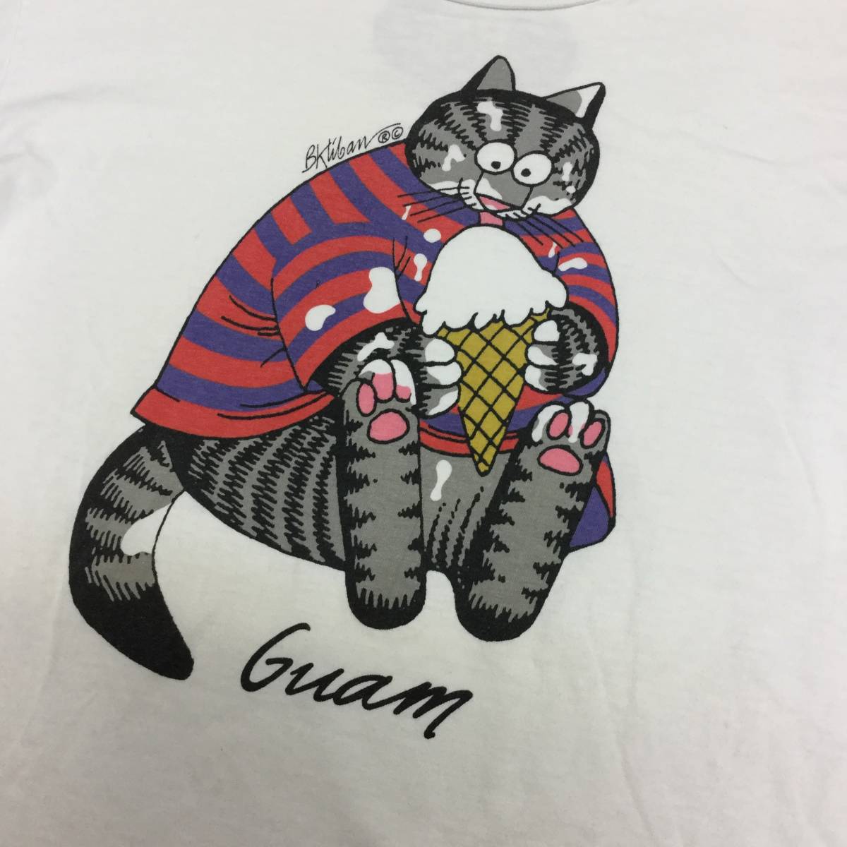 USA製 90s クレイジーシャツ クリバンキャット Tシャツ Mサイズ USA製 90s クレイジーシャツ クリバンキャット Tシャツ Mサイズ