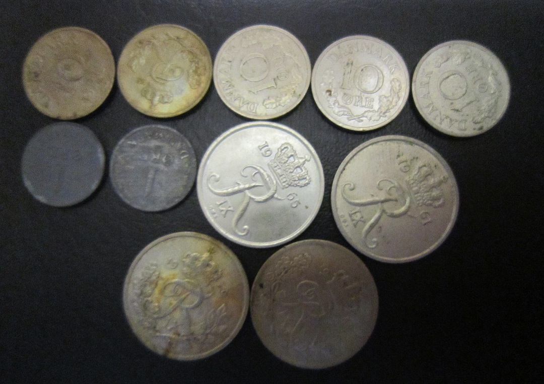 デンマークコイン　11枚　【東1498　_画像1
