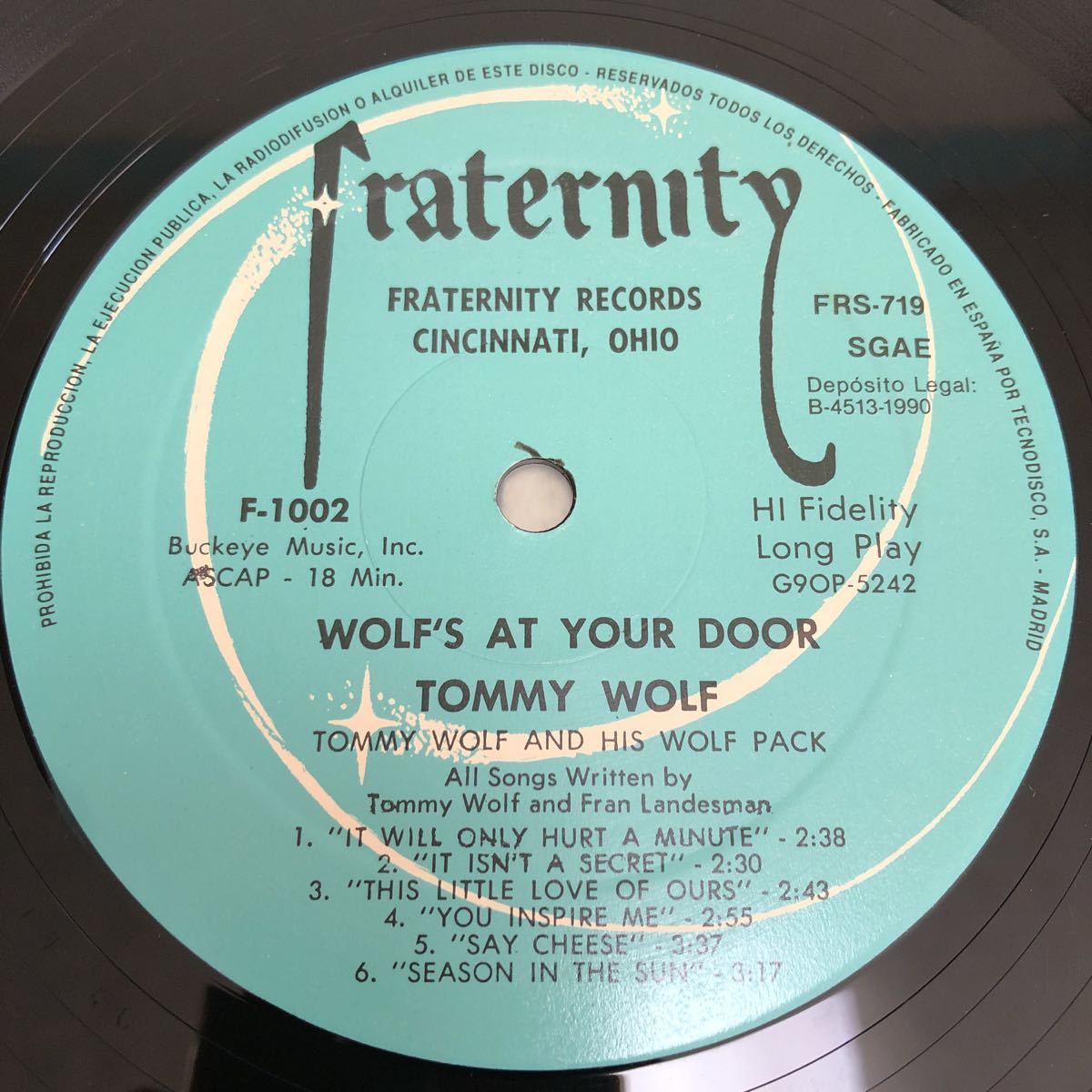 TOMMY WOLF　トミーウルフ / WOLF AT YOUR DOOR /【スペイン盤】LP レコード / MONO / HI-FIDELITY FSR-719 / 洋楽ジャズ /_画像8