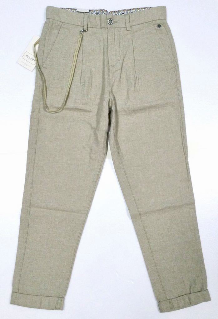 ランキング2022 新品未使用「Jack & Jones」コットンブレンド ワンプリーツ テーパード リネンパンツ Beige SIZE:28 ウォレットチェーン付き Sサイズ ランキング2022 新品未使用「Jack & Jones」コットンブレンド ワンプリーツ テーパード リネンパンツ Beige SIZE:28 ウォレットチェーン付き Sサイズ