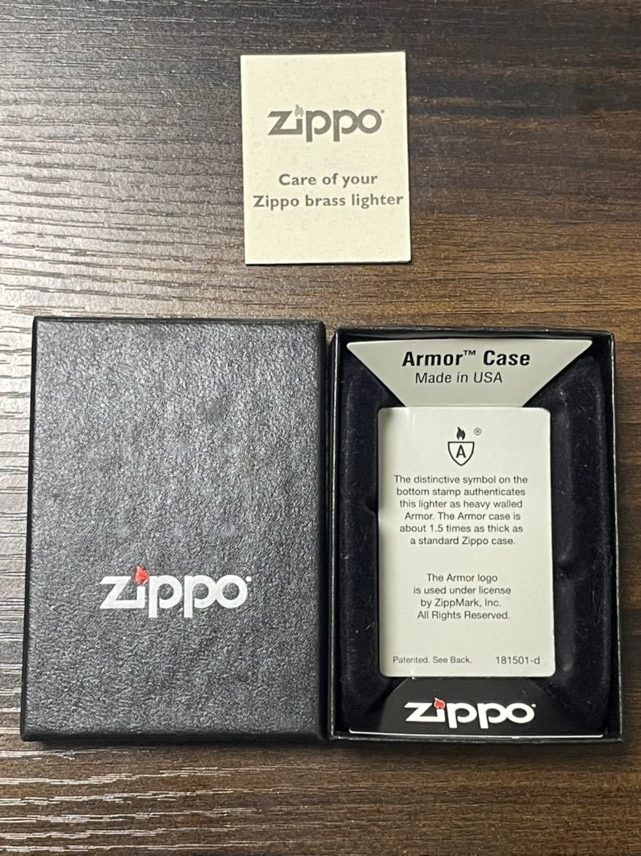 zippo シュプリーム ゴールド アーマー GOLD solid brass 希少品 2011年製 ソリッドブラス ボックスロゴ ケース 保証書_画像8