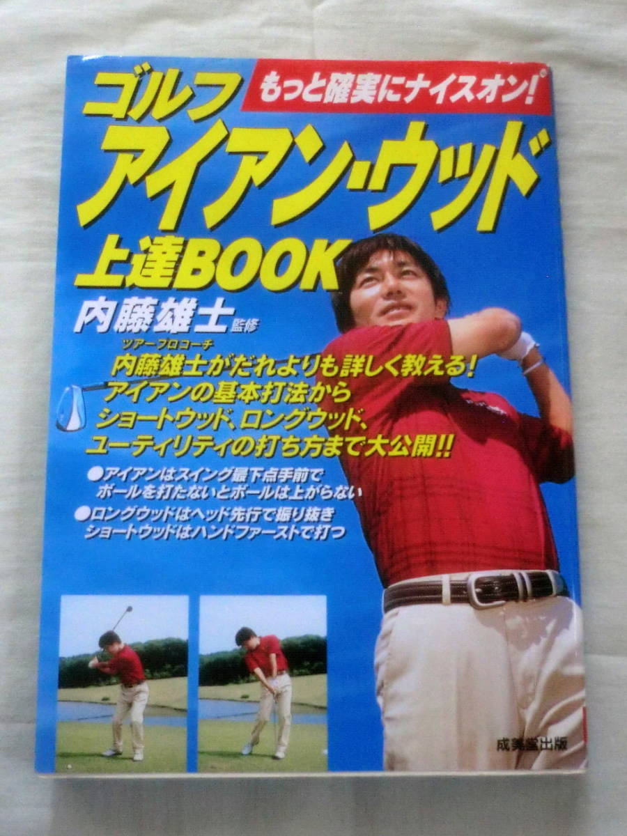 ★【専門書】ゴルフ アイアン・ウッド上達BOOK ★ 内藤雄士 ★ 成美堂出版 ★ 2007.3.20 発行_画像1