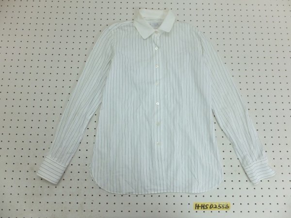 〈送料280円〉Maker's Shirt 鎌倉 メーカーズシャツ メンズ 日本製 メンズ ストライプ 長袖シャツ JP/9 白黒_画像1