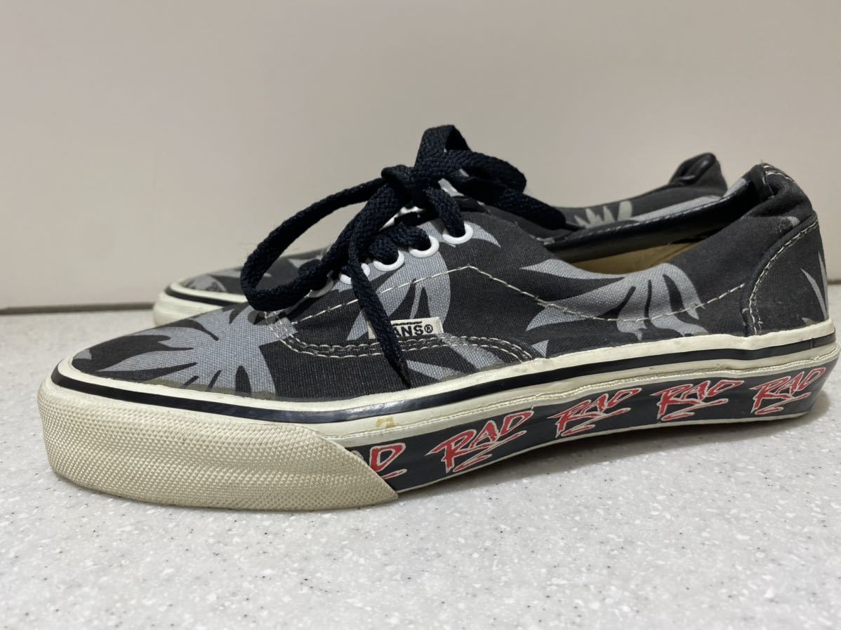 80s USA製 VANS ERA ガンジャ マリファナ柄 サイドテープ US7