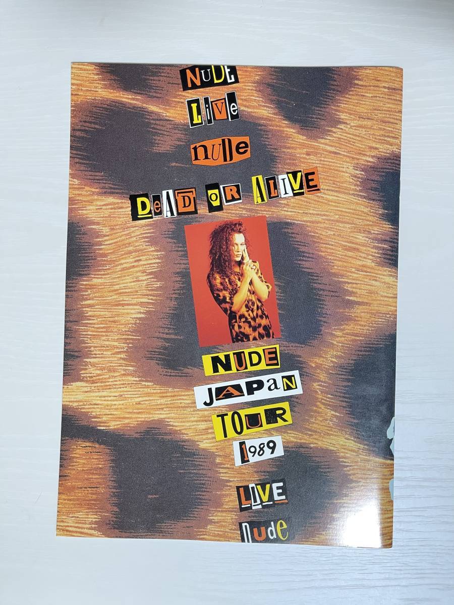 DEAD OR ALIVE NUDE JAPAN TOUR 1989 ツアーパンフレット デッド・オア