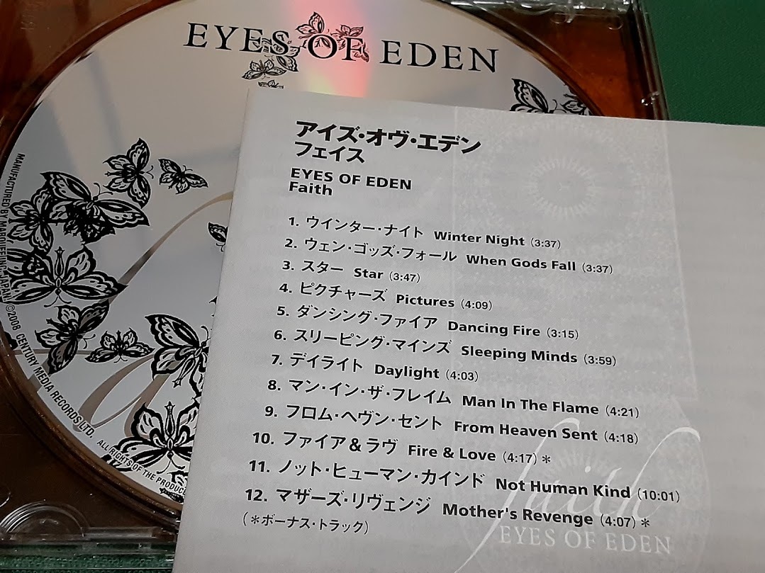 EYES OF EDEN/アイズ・オヴ・エデン◆『フェイス』日本盤CDユーズド品_画像2