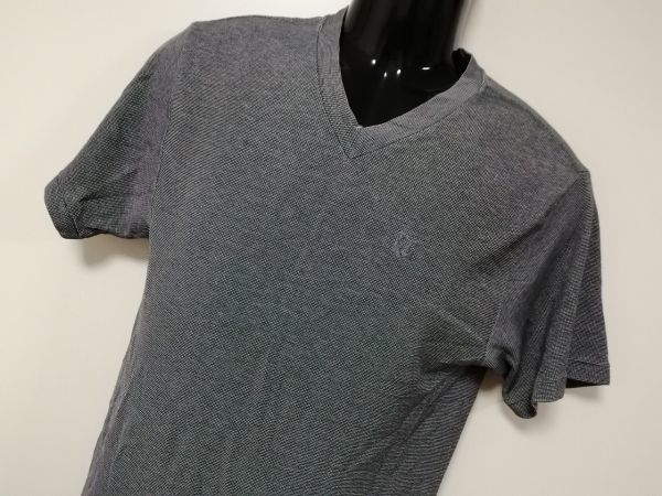 kkyj5099 ■ DESCENTE UNDER WEAR ■ デサント Tシャツ カットソー トップス 半袖 Vネック グレー L_画像2