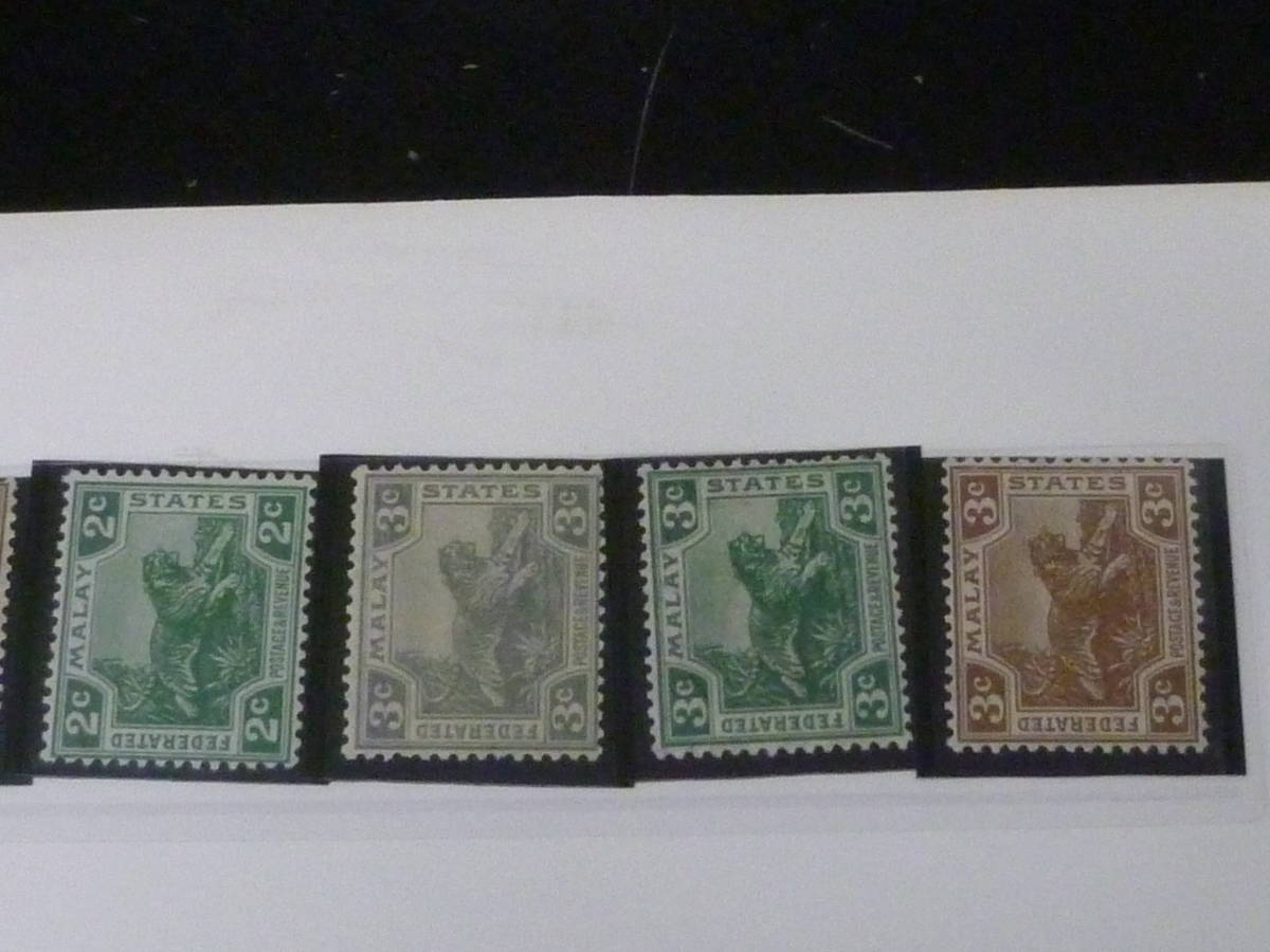 21MI　S　№2　マラヤ切手　1922-34年　SC#49-74・77-78　計28種　未使用NH～OH　【SC評価 $429】_画像3