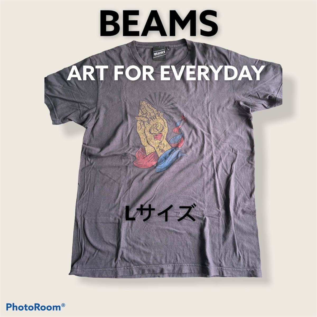 Paypayフリマ Beams メンズ Tシャツ グレー Lサイズ Paypayフリマ Beams メンズ Tシャツ グレー Lサイズ