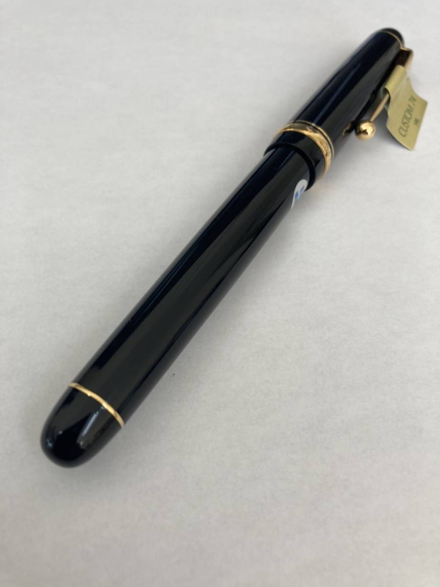 ペ161 新品 未使用 PILOT CUSTOM74 FKK-1000R-B-EF パイロット カスタム74 万年筆 14K 585 5 EF 極細字 黒 送料120円_画像1