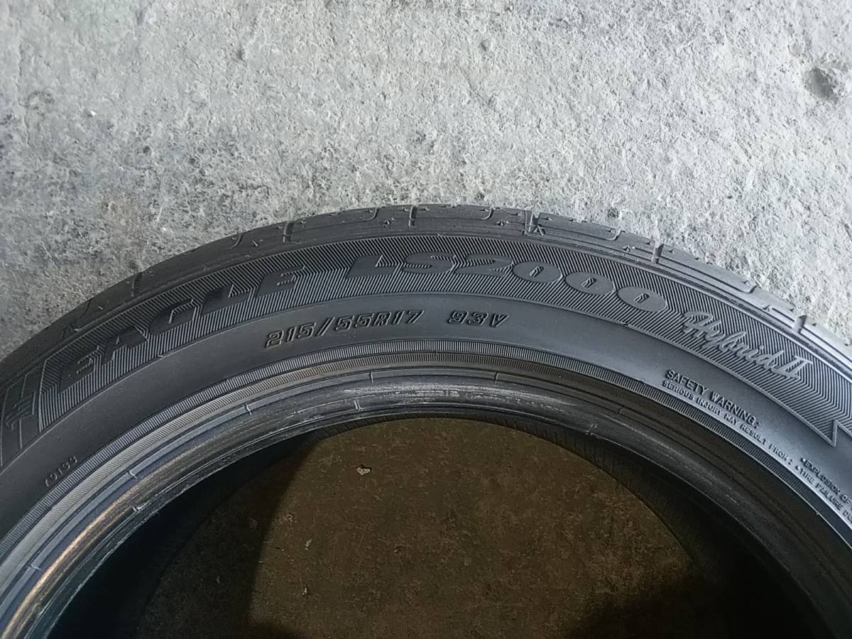 №7951 215/55R17 グッドイヤー EAGLE LS2000 夏タイヤ 溝有り良品 中古売切り1本のみ スペアに 法人向け送料安_画像3