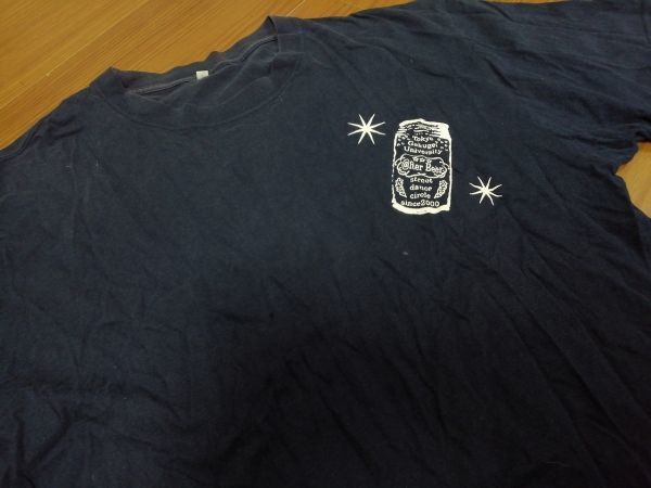 kkaa1285 ■ Tokyo Gakugei University ■ 学祭 スタッフ Tシャツ カットソー トップス 半袖 コットン 紺 ネイビー L_画像6