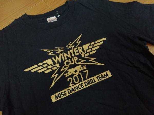 kkaa1357 ■ WINTER CUP 2017 MISS DANCE DRILL TEAM ■ Printstar Tシャツ カットソー トップス 半袖 コットン 黒 S_画像7