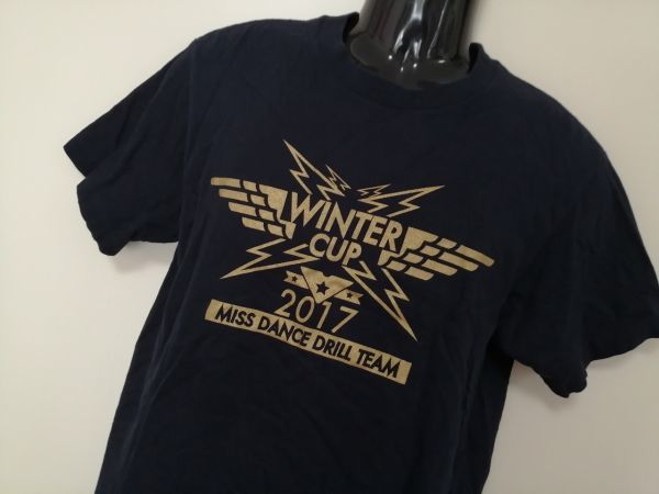 kkaa1357 ■ WINTER CUP 2017 MISS DANCE DRILL TEAM ■ Printstar Tシャツ カットソー トップス 半袖 コットン 黒 S_画像2