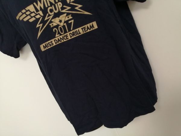 kkaa1357 ■ WINTER CUP 2017 MISS DANCE DRILL TEAM ■ Printstar Tシャツ カットソー トップス 半袖 コットン 黒 S_画像3