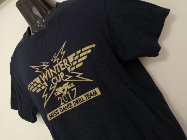 kkaa1357 ■ WINTER CUP 2017 MISS DANCE DRILL TEAM ■ Printstar Tシャツ カットソー トップス 半袖 コットン 黒 S_画像4