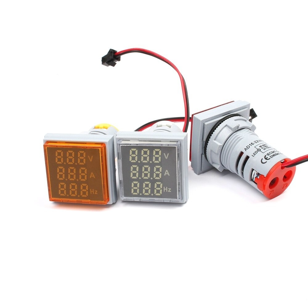 デジタル3in1　22ｍｍ　電圧インジケータ　電流計電圧計　電流ledメーターテ　スター　信号ライトランプ　デジタル　A1344_画像7