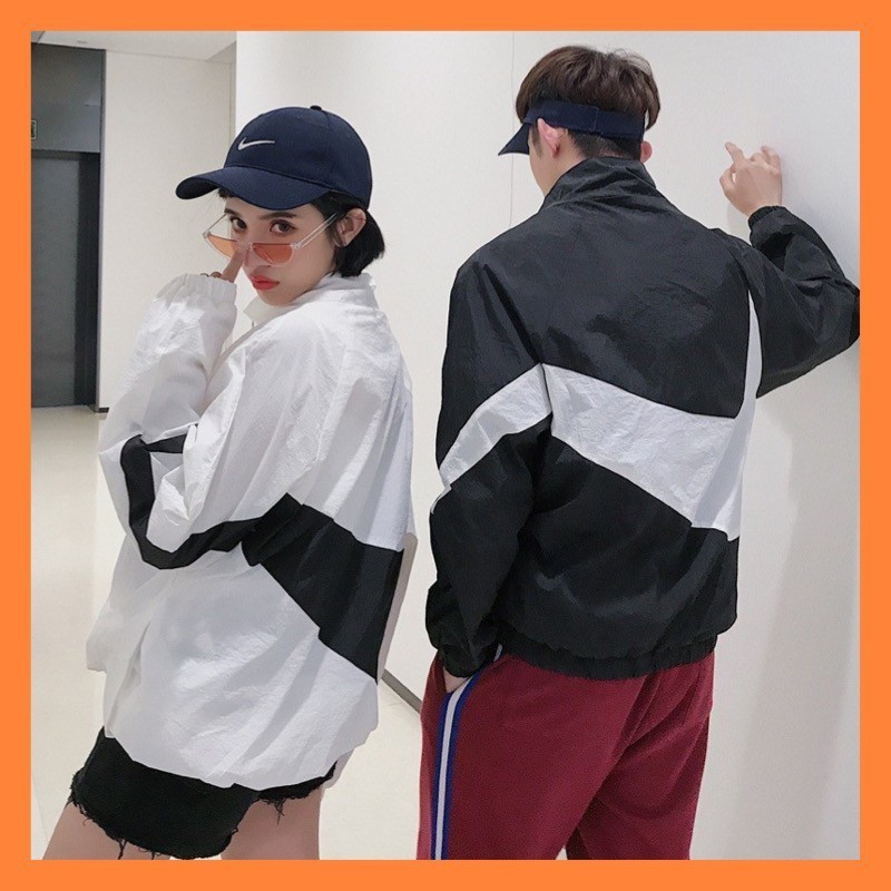 週末SALE☆ナイロンジャケット マウンテンパーカー パーカー 韓国 アウター シンプル ビッグロゴ