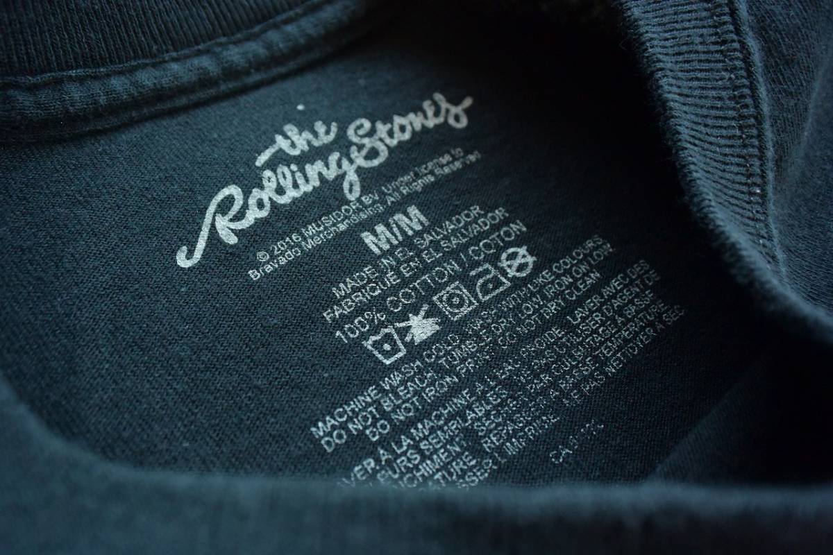 USA古着 ローリングストーンズ Rolling Stones Tシャツ メンズ Mサイズ バンドT リップスアンド ビックロゴ ブライアンジョーンズ T1250_画像4