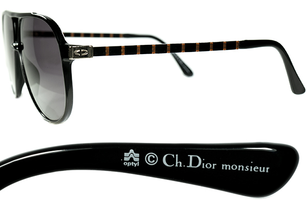 上級モード世界観凝縮 1980sデッド 西ドイツ製 CHRISTIAN DIOR monsieur ディオール SHOOTER インスパイア 貴重 ALL BLACK サングラス _画像3