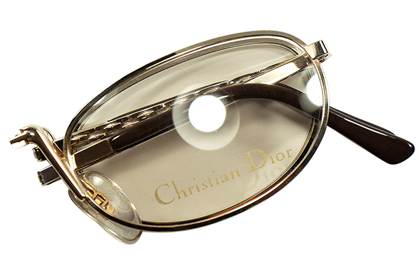 脱帽級汎用性 超実用的スペック1980sデッド AUSTRIA製 CHRISTIAN DIOR ディオール 折り畳み式 OVAL ラウンド FOLDING ハーフアイ 老眼鏡