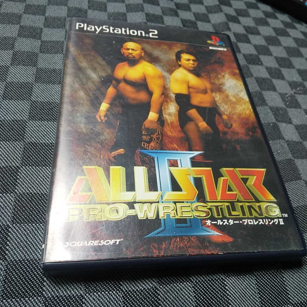 PS2【オールスタープロレスリング2】2002年スクウェア　［送料無料］返金保証あり