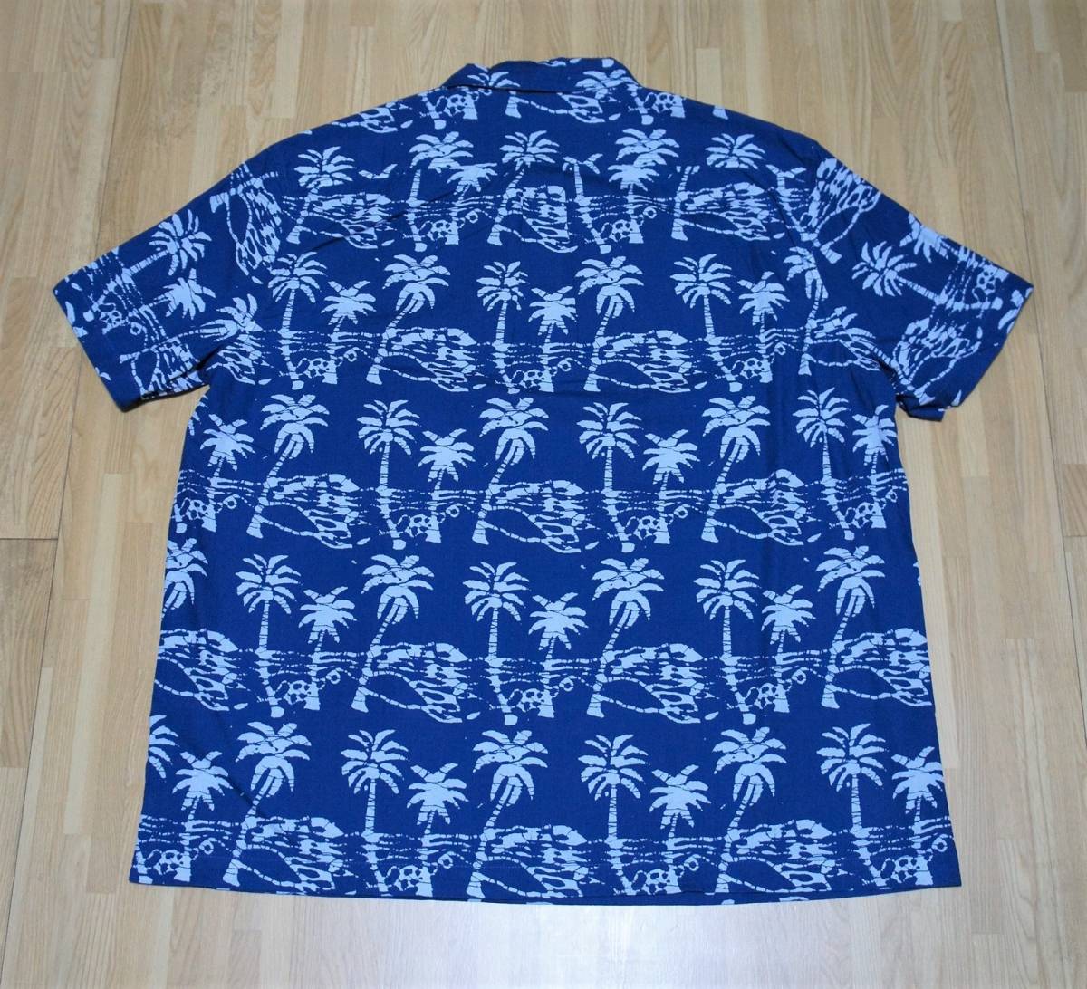 送料無料！【新品】サイズ:XXL WALLACE & BARNES ウォレス&バーンズ short-sleeve shirt in leaf block print プルオーバーシャツ 2_画像8