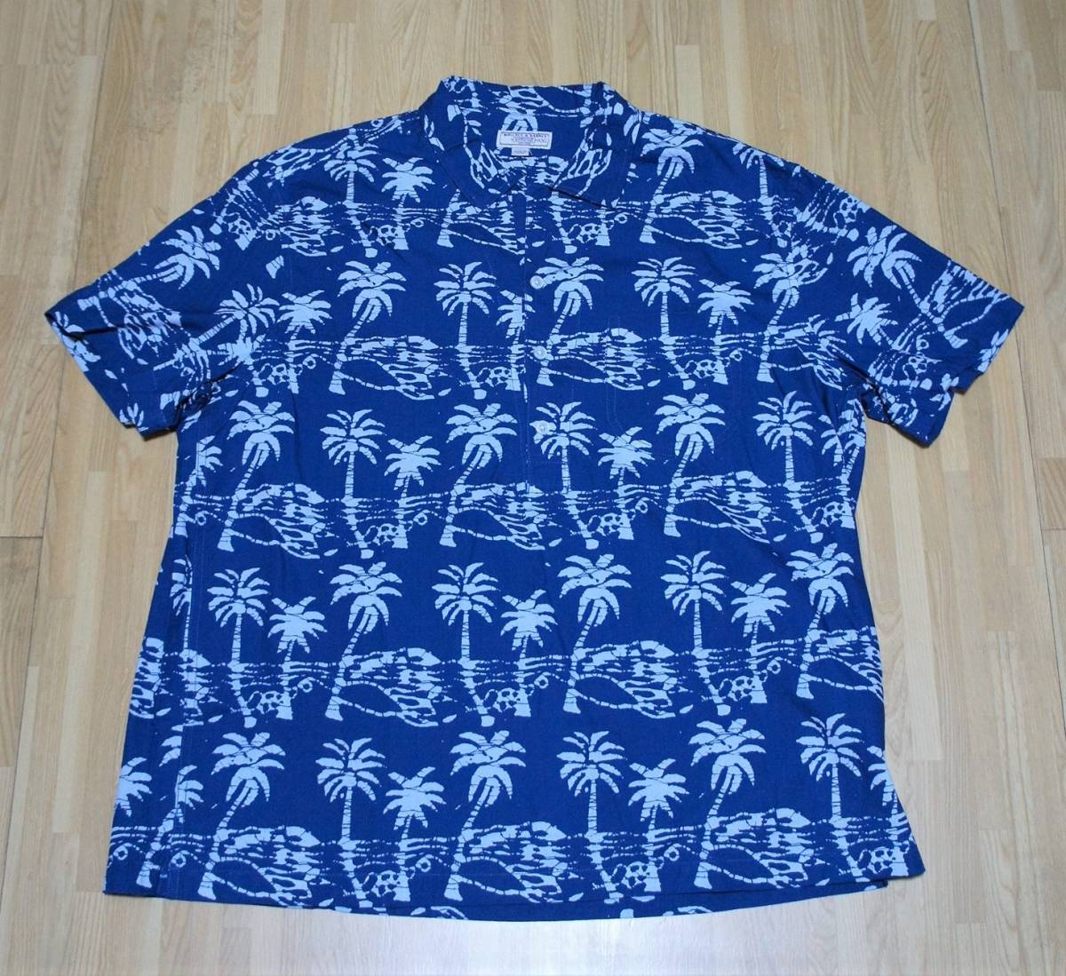 送料無料！【新品】サイズ:XXL WALLACE & BARNES ウォレス&バーンズ short-sleeve shirt in leaf block print プルオーバーシャツ 2_画像7