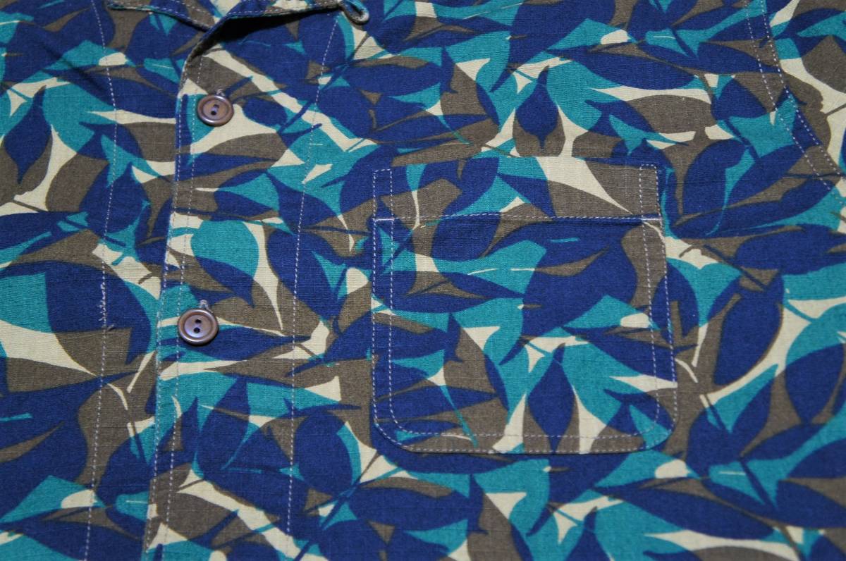 SALE 送料無料 【新品】サイズ XL WALLACE & BARNES ウォレス&バーンズ printed camp-collar shirt  オープンカラーシャツ FOREST CAMO