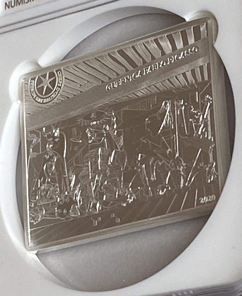 2020年 フランス 10ユーロ 銀貨 ピカソ ゲルニカ NGC PF70 ULTRA CAMEO