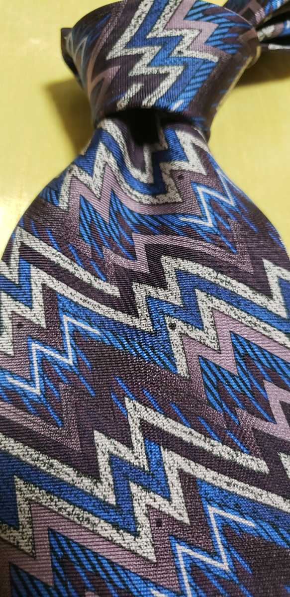 【新品同様】輸入 ネクタイ MISSONI ミッソーニ カラー ブルー、梓希【商品番号1730】_画像1