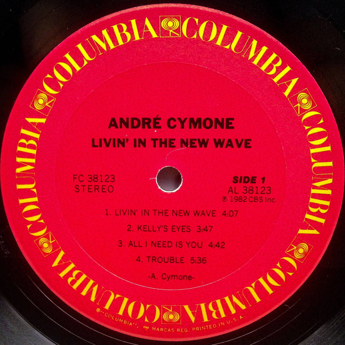 [LP] '81米Orig / Andre Cymone / Livin' In The New Wave / 初版Pit / シュリンク / Columbia / FC 38123 / New Wave / Synth-pop / Funk_画像4