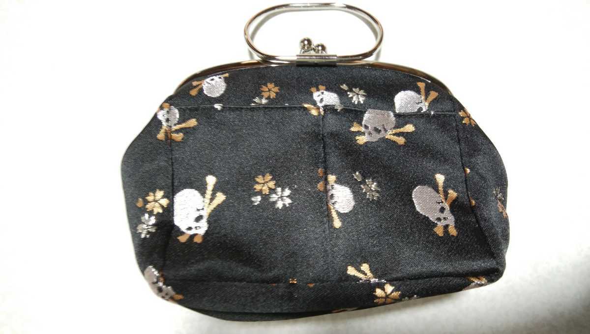  new goods unused ... small .AYANOKOJI ring attaching bulrush . multifunction pouch [ skull * gold .] pouch 