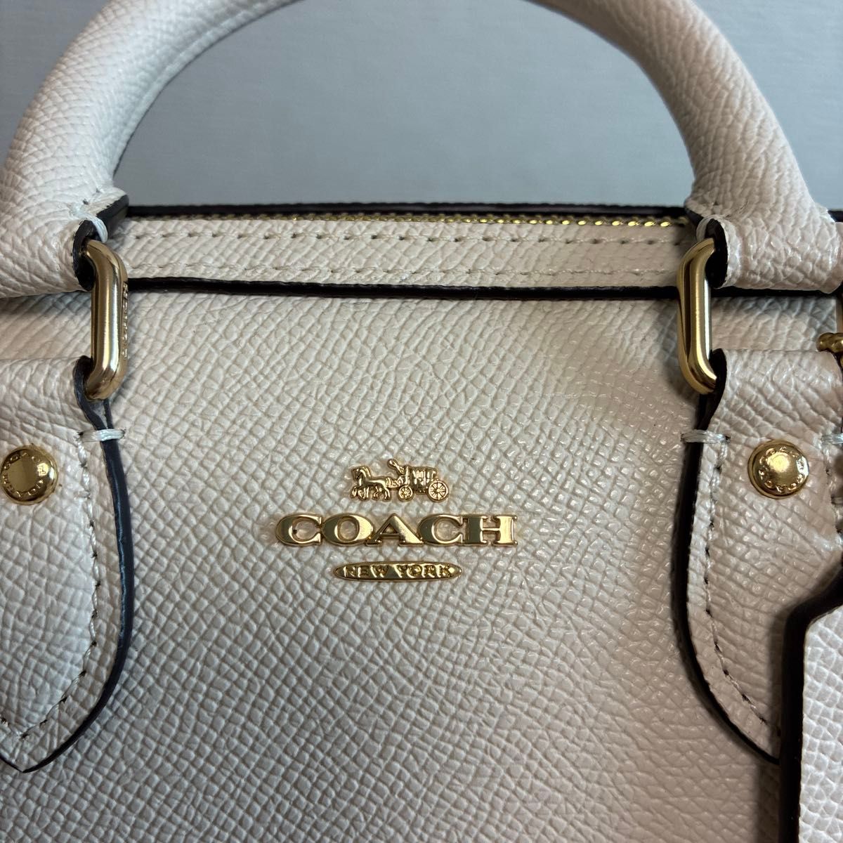 COACH コーチ 2WAYバッグ ハンドバッグ ショルダーバッグ ホワイト