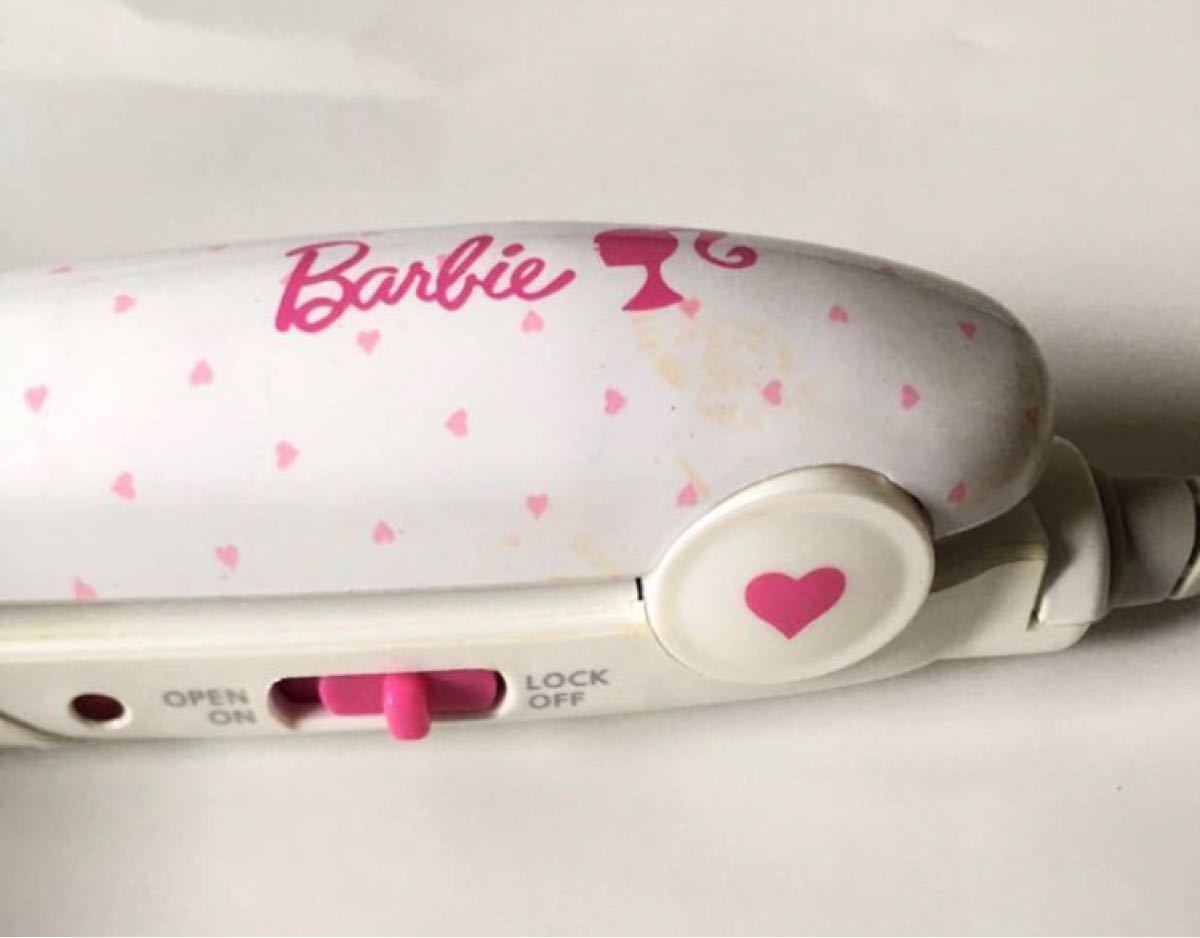 未使用のポーチ付 ストレート ヘアアイロン バービー Barbie 小泉 KOIZUMI 中古品