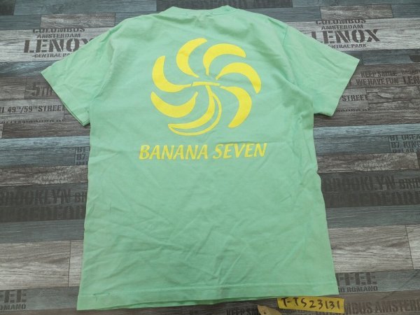 〈送料280円〉BANANA SEVEN バナナセブン メンズ ロゴラメプリント 半袖Tシャツ S ミントグリーン