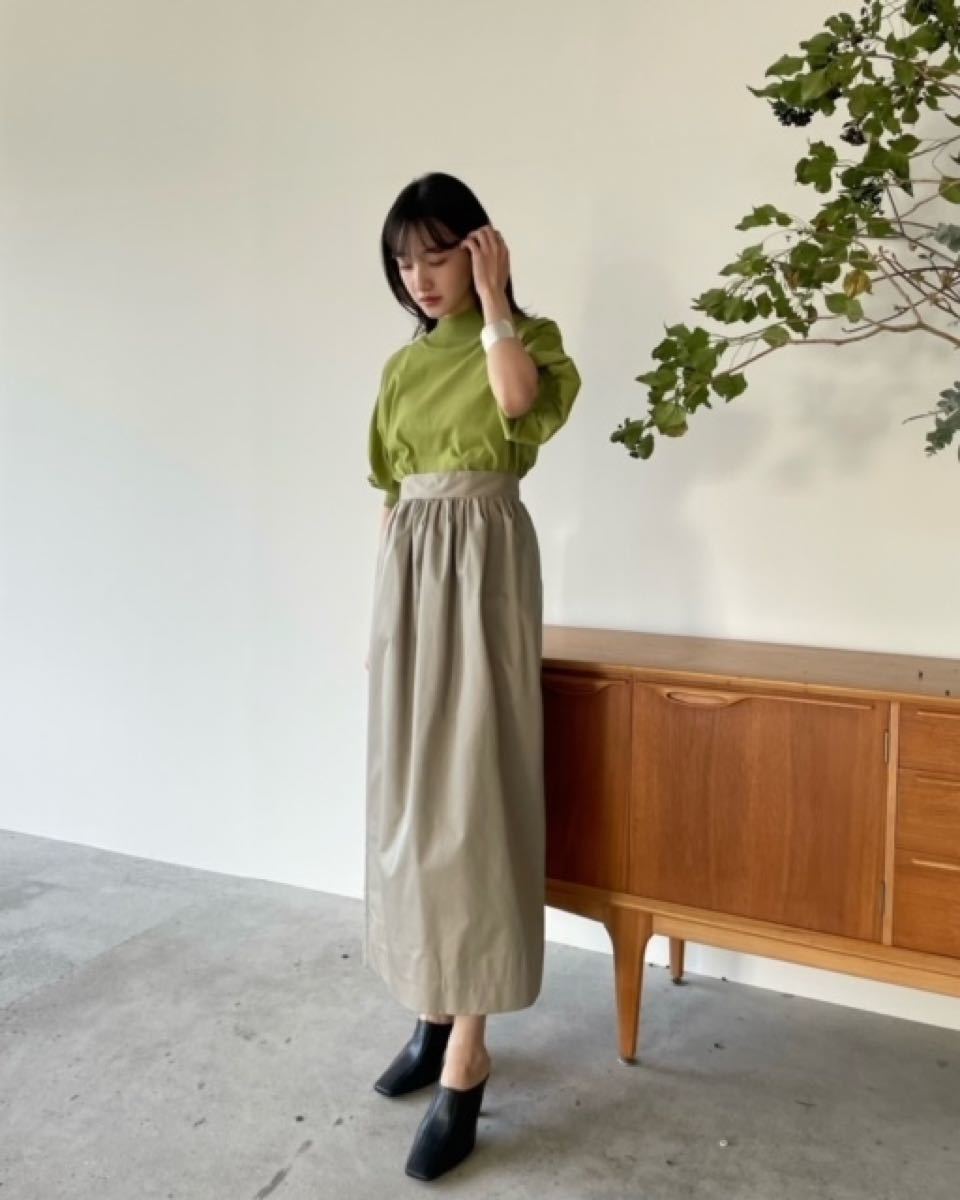 CLANE WAIST PUFF SKIRT ベージュ サイズ(１)新品 紙タグ付き