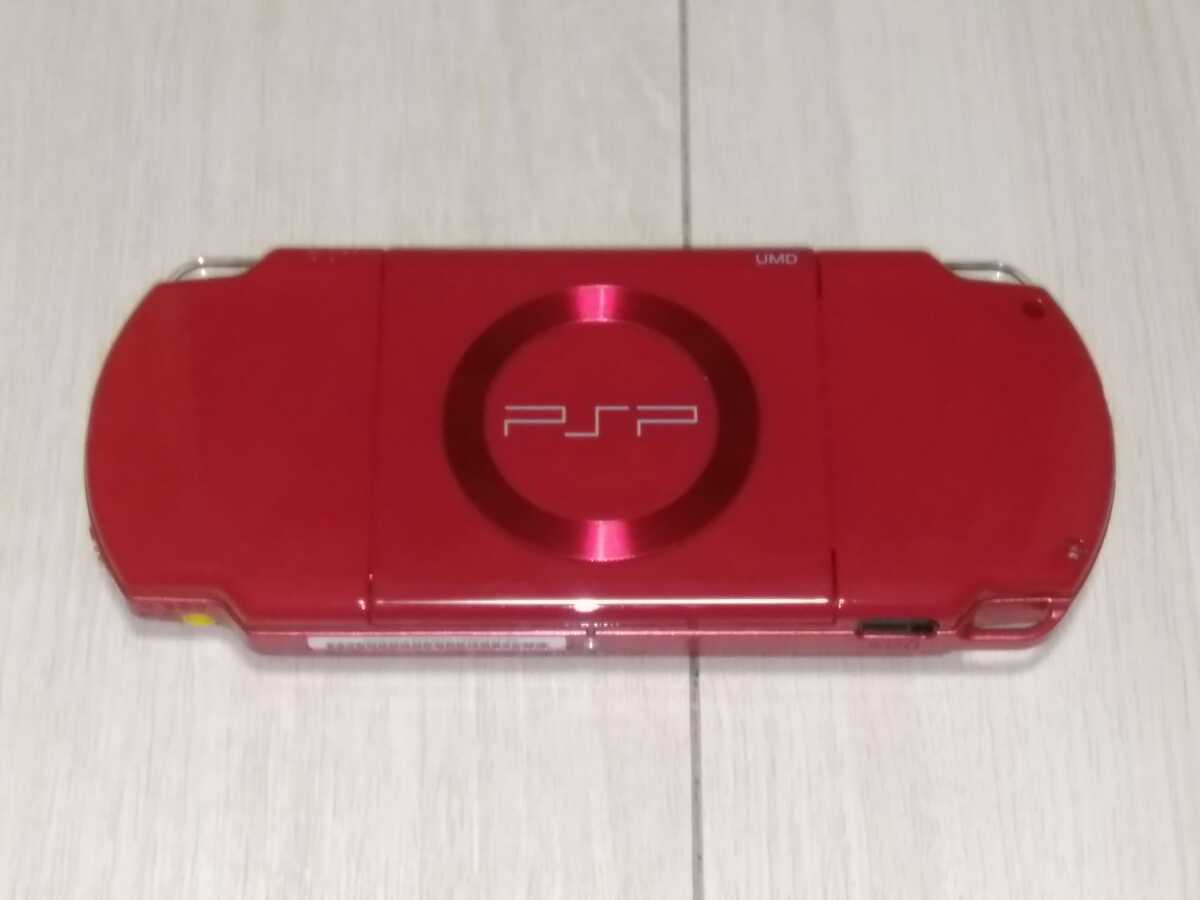 即決PSP-2000 美品 プレイステーションポータブル本体 ディープレッド 動作確認済_画像2