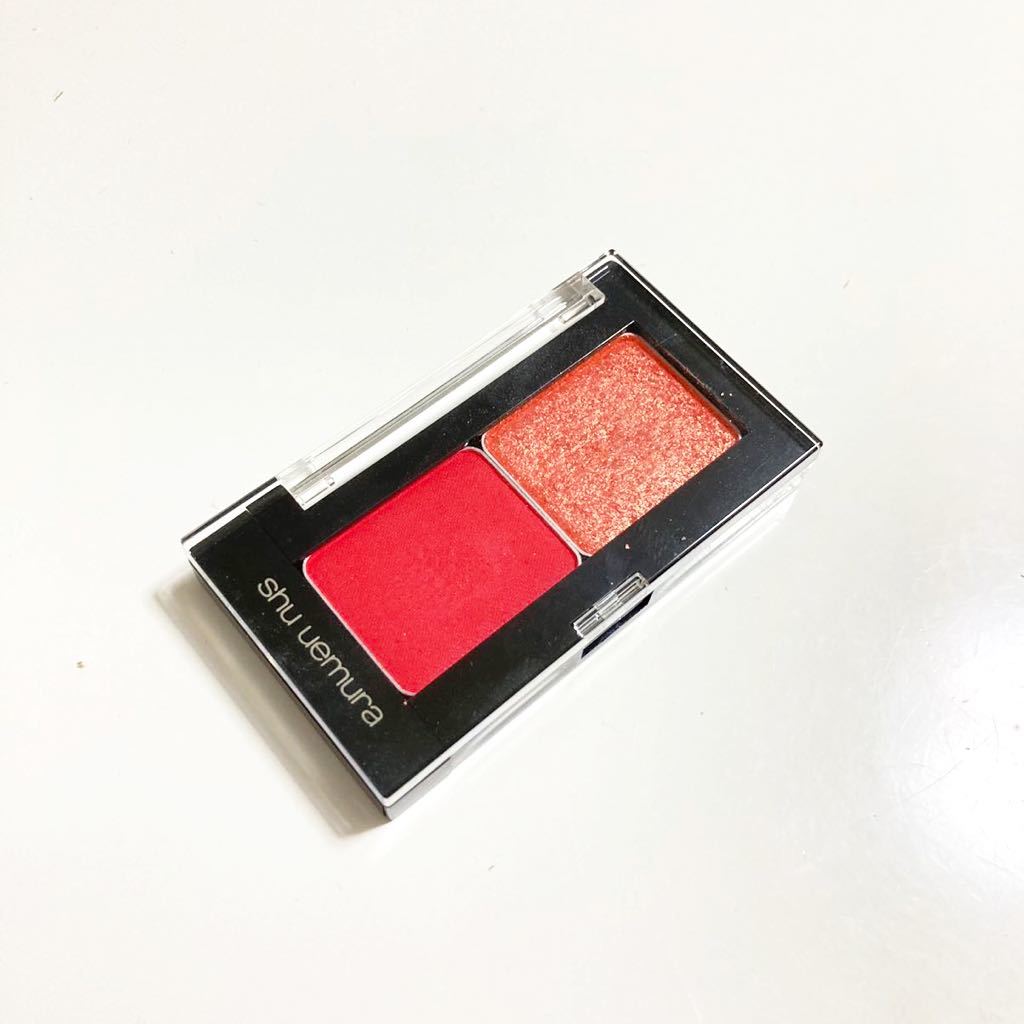  regular price 5830 jpy * shu uemura Shu Uemura I shadow eyeshadow make-up cosme custom case orange lame rose pink red 