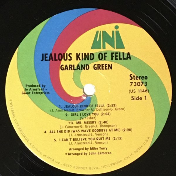 Garland Green - Jealous Kind Of Fella - Uni ■_画像2